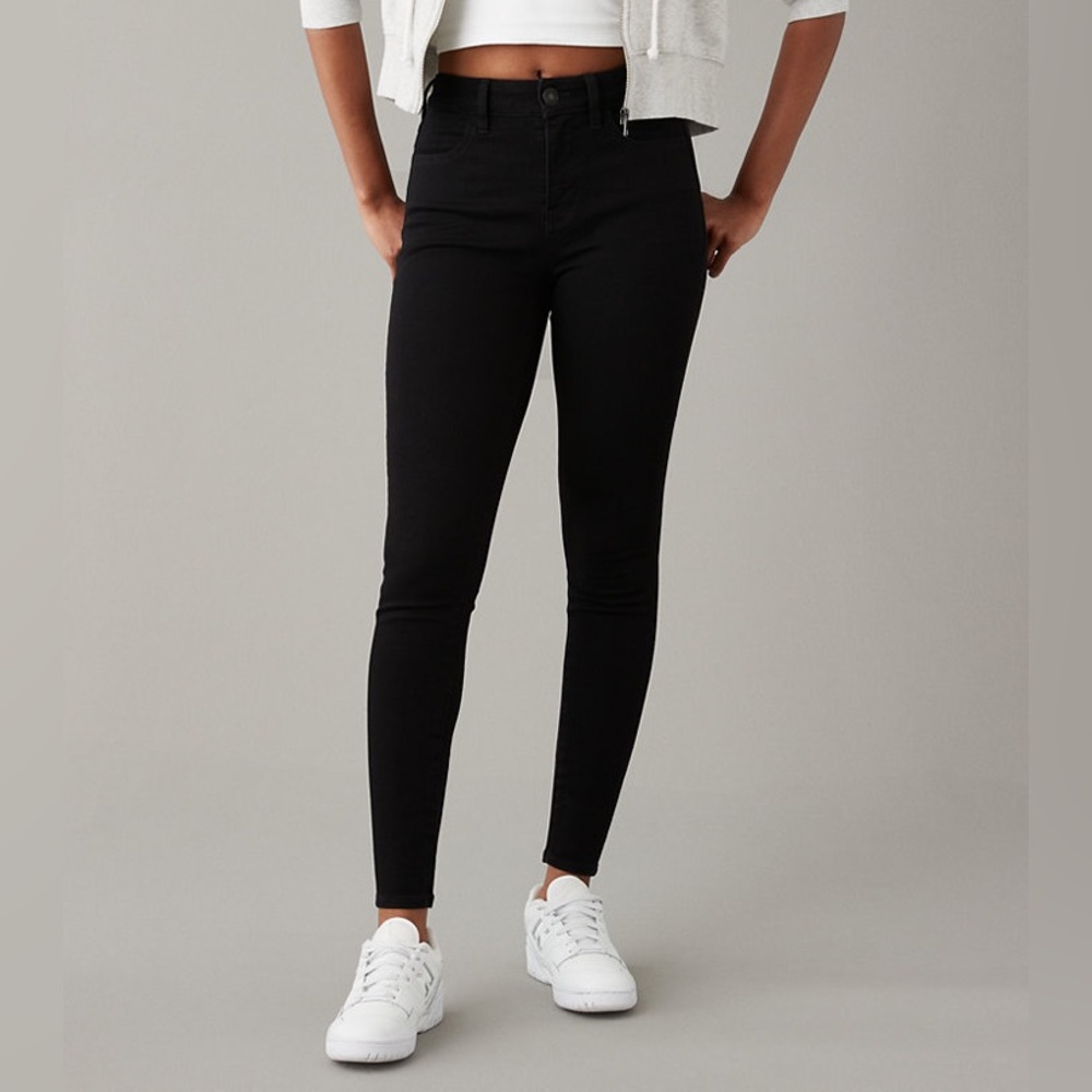American Eagle Black Hi-Rise Jegging size 24 Long